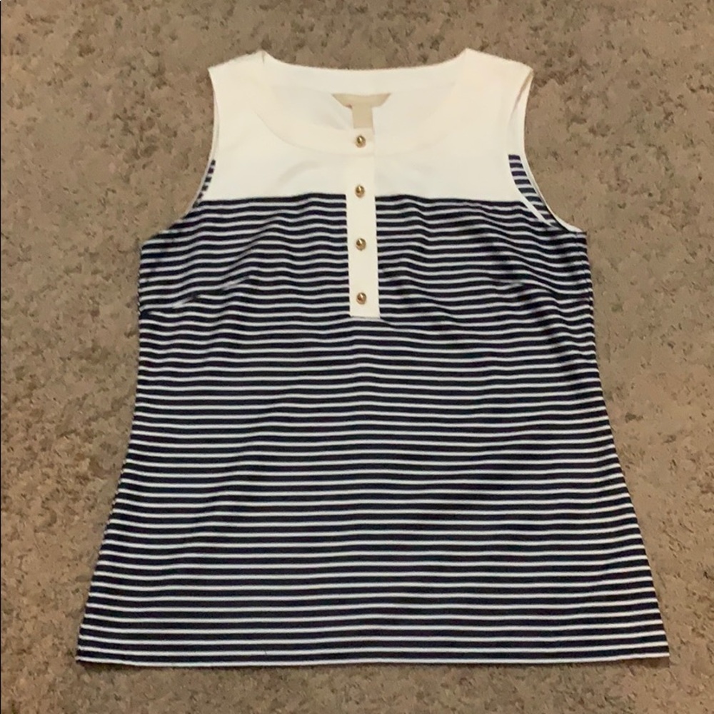 Banana Republic Navy Stripe Blouse/Tank